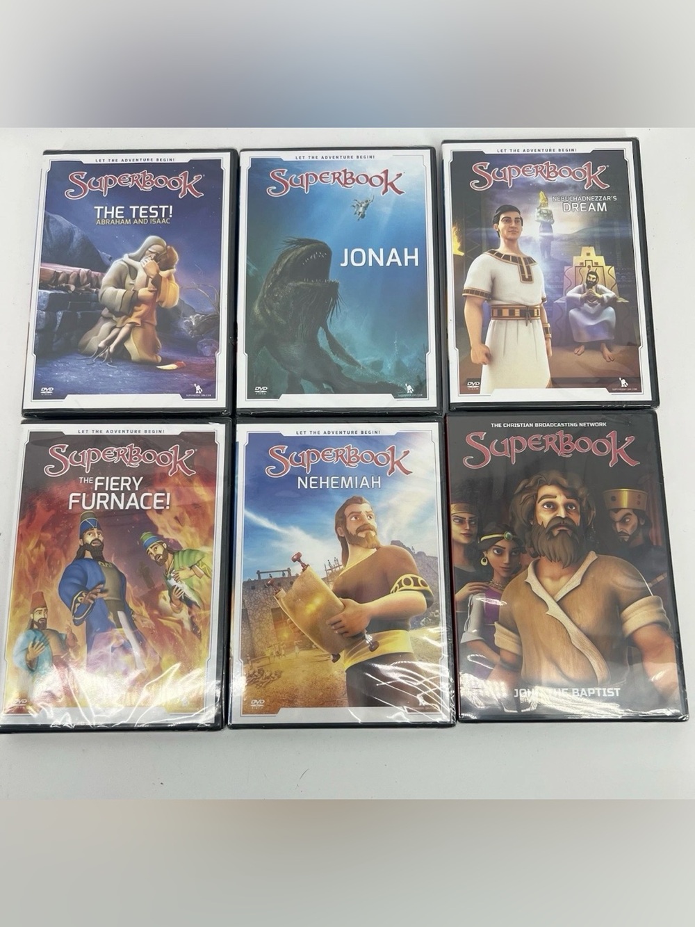 Superbook DVD Lot of 6 Christian Sunday School Home School Educational Sealed